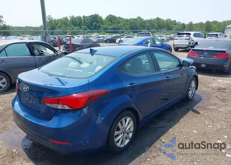 2015 Hyundai Elantra Se from USA, damaged, VIN KMHDH4AE6FU350967